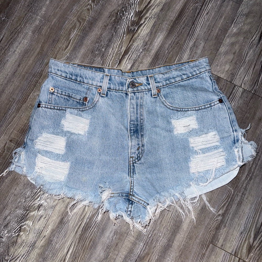 Distressed Denim Women's Shorts